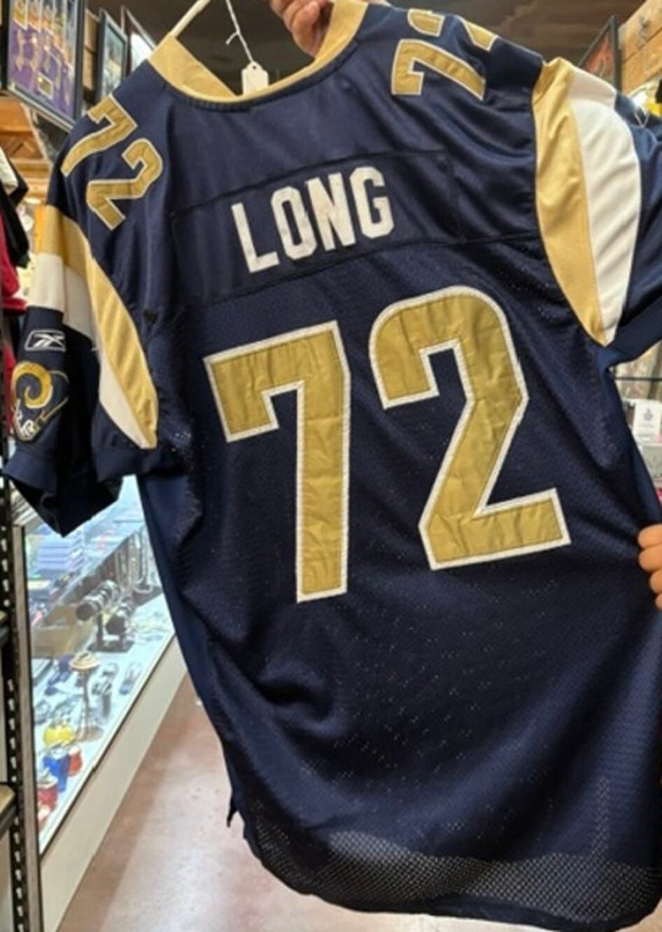 Chris Long #72 St. Louis Rams Reebok NFL Football Jersey Blue
